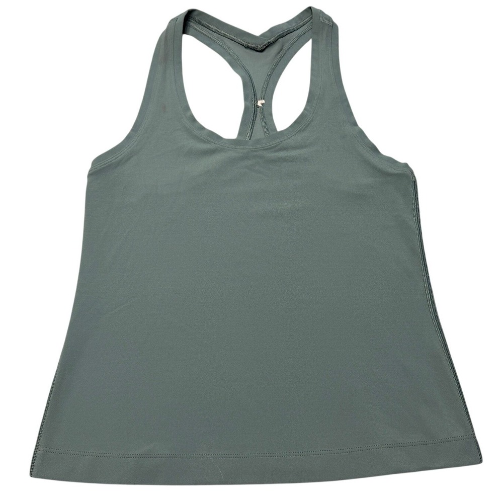 Lululemon Cool Racerback Shorter Length Nulu Tank Top Green Size 8
